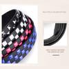 Personalised Rivets Checkerboard Pu Leather Belt 107Cm Men And Women Universal  Hip-Hop Punk Belt Ins Style