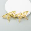 Women Alloy Plating Ear Studs Drop Earrings Butterfly Style Geometry Solid Color