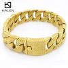 31/21MM Brede Hoge Kwaliteit Dikke Cubaanse Ketting Dames Choker Punk Heren Vintage Roestvrij Staal Wiel Ketting Dominerende Sieraden