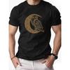 European Size Men'S Owl Pattern Summer Casual Short-Sleeve T-Shirt