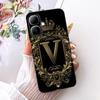 For Infinix Smart 20 X6840 X6840B Royal Crown Initial Letter Phone Case For Infinix Smart20 Black Silicon Soft Covers Bumpers