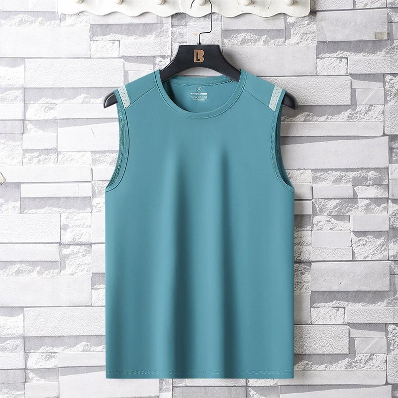 Outdoor Fitness Vest, Summer Fitness Suit, Running Training Suit, Casual Stretch, Breathable, Quick Drying Sleeveless T-shirt