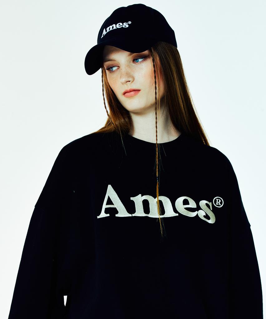 AMES-WORLDWIDE Basic Logo Ball Cap Black