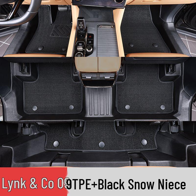 Lynk & Co 09 Full Coverage TPE Floor Mats for PHEV 6/7 Seat Models - Protective Car Accessories