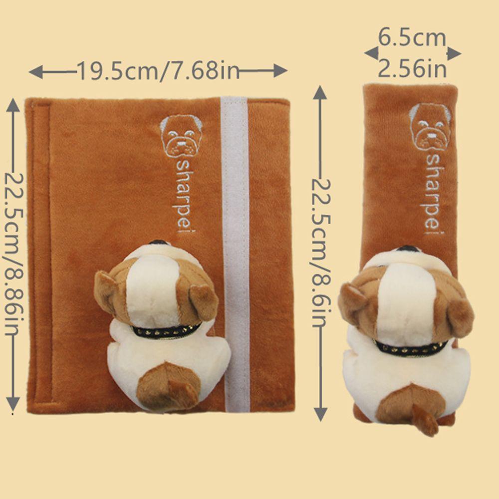 Hot Three-Dimensional Flannel Cartoon Shoulder Strap Car Shoulder Guard Safety Belt Protector