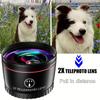 2x Telephoto Camera Lens Kit,aluminum Alloy Dslr Camera Lens, Suitable For 58mm Interface Cameras