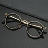 Round Reading Eyeglasses Women Men Ultra-Light Metal Anti- Blue Lightweight Transparent Lenses Optical Glasses Oculos De Grau Masculino
