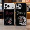 J-JUICY C-COUTURE Phone Case For iPhone 17, 16,15,14,13,12,11 Plus,Pro Max, Colorful Silver Funda Cover