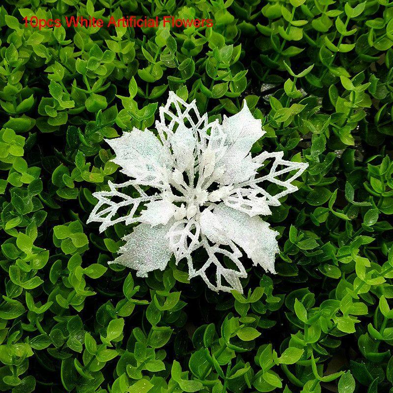Luxurious Glitter Artificial Flowers Perfect For Christmas And New Year Parties