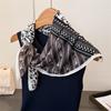 Luxury Print Hairbands Square Scarf Women Elagant Cotton Linen Feeling Bandana Neck Kerchief Head Bands Foulard Female Scarfs