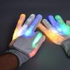 LED Rave Glove 7 Colors Light Up Finger Gloves for Kids Teens Adults Glowing Gloves for Shows Party Halloween