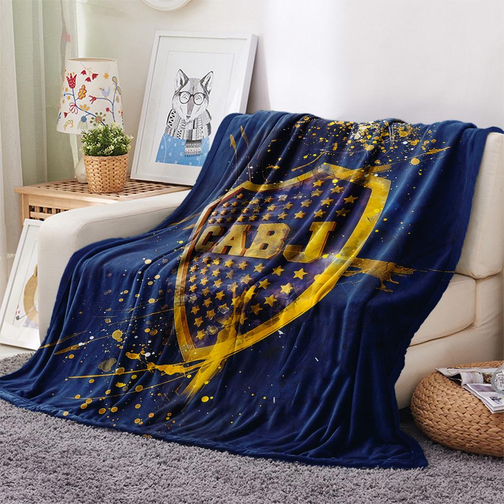 Club Atlético Boca Juniors Flannel Blanket, High Quality Comfortable for All Seasons, Home Decor, Warmth and Comfort