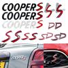 1 db 3D fém S logós első hűtőrács embléma SD jelvény autó hátsó farok lökhárító csomagtartó matrica Cooper S logóhoz F55 F56 F60 R55 R56 R60
