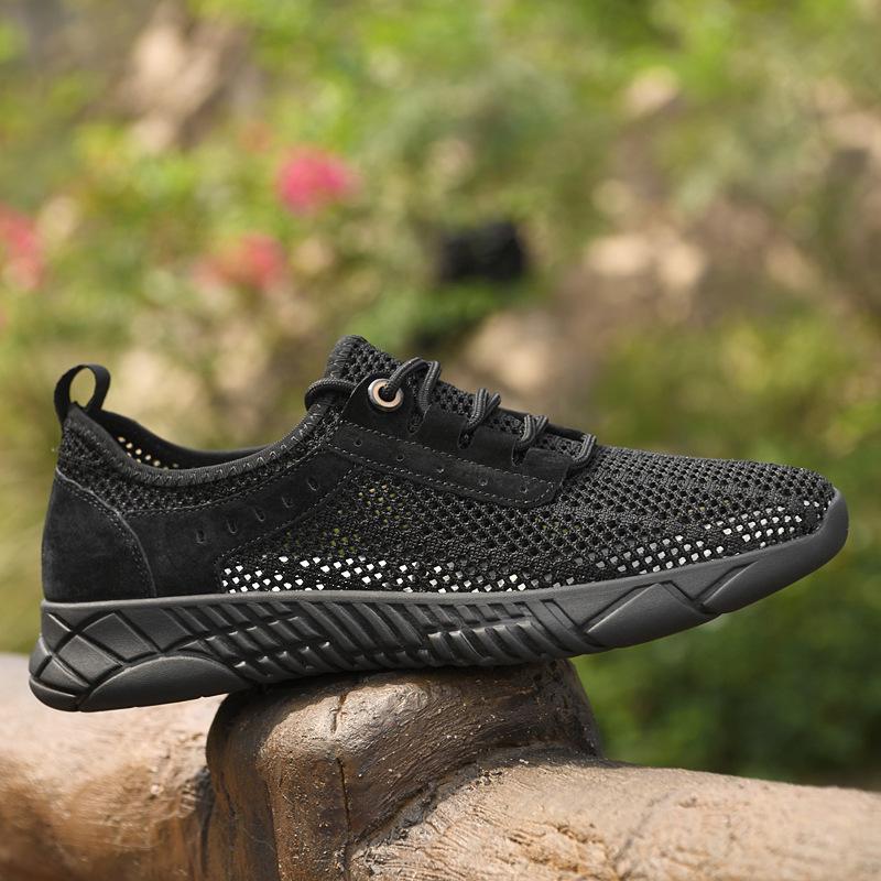 Shoes summer new lightweight hollow thin mesh breathable casual shoes comfortable deodorant sports shoes