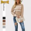 Women's Fashion Casual Autumn Winter O-Neck Long Sleeve Loose Sweaters