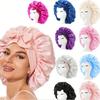 Boneta Femei din Satin Boneta Reglabila din Matase Pentru Boneta De Dormit Cu Bandă De Cravată