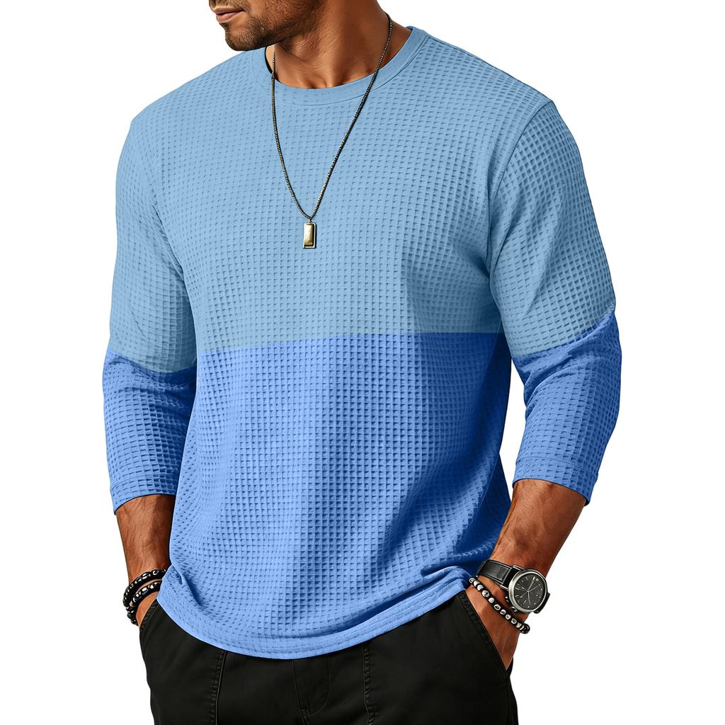 T-shirt Sport Loisir Waverg Col Rond Manches Trois-Quarts pour Homme