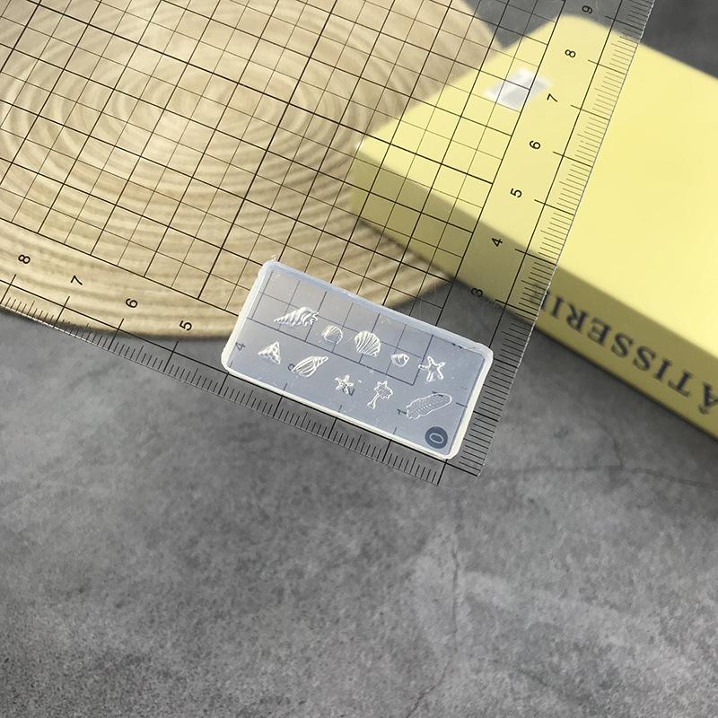 Mucegai Silicon 3D Floare Trandafir pentru Unghii Stil Ocean Scoică Stea de Mare Unghii Mucegai Transparent DIY Decorare Artă Unghii Manichiură Instrumente Design