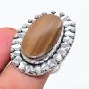 Natural Polychrome Jasper Gemstone 925 Sterling Silver Jewelry Ring Size 8 AR-15038