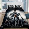 3D NEW Duvet Cover Pillowcase Bedding Set Football CR7 R-Ronaldos Adult Boy Girl Bedroom Decoration Children Single Double Large