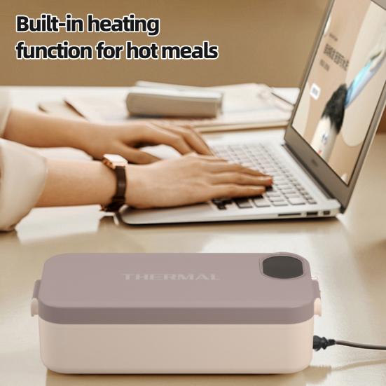 Heated Lunch Box 900ml Capacity Food Warmer Stainless Steel Hot Meal Lunch Container for Office Travel And Outdoors
