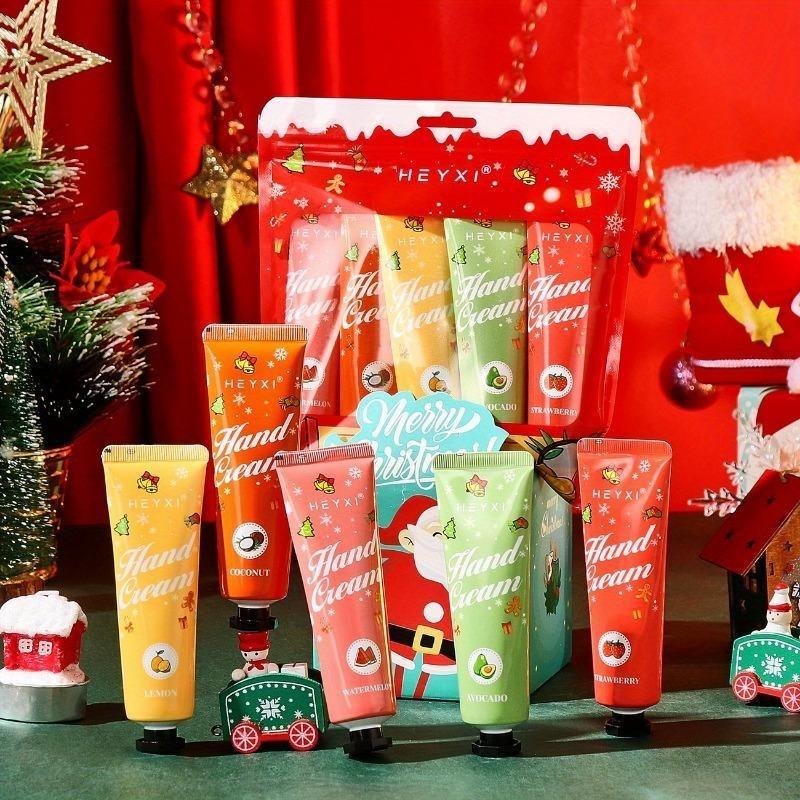 Kerst Handcrème Set van 5 Hydraterend en Hydraterend Houdt Uw Huid Zacht en Glad Geschikt voor Koud Weer Voor Alle Huidtypes Perfect Kerstcadeau