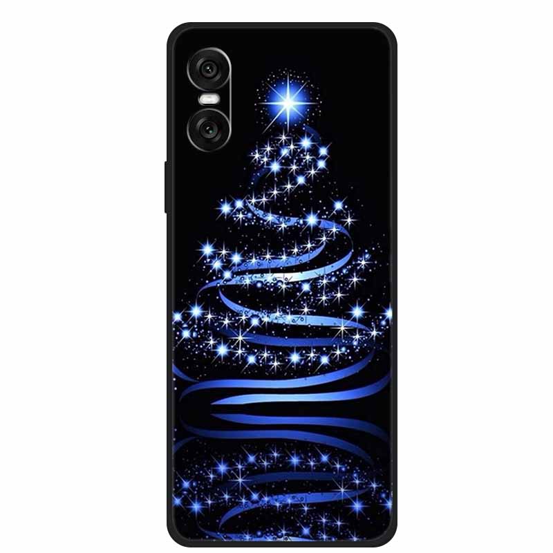 Christmas Phone Cases For Sony Xperia 10 VI 5G Case Soft TPU Silicone Santa Santa Claus Cover For Xperia 10VI Cover Bumper Funda