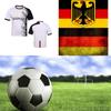 Euro 2024 Deutschland Fußball T-Shirt Grafik Retro Vintage 3D-Druck Herren Damen Unisex Kurzarm Rundhals