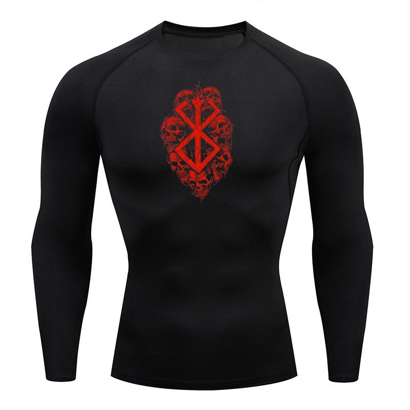 Anime Herrkompressionsskjorta Fitness Sport Löpning Tight Gym T-shirts Atletisk Träning Snabbtorkande Toppar T-shirt Sommartopp y2k