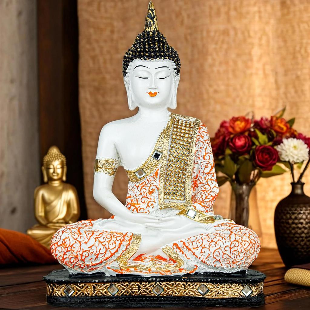 Centimetre Meditating Sitting Buddha Statue Showpiece Idol Home Decoration Items for Living Room Decor and Gifts