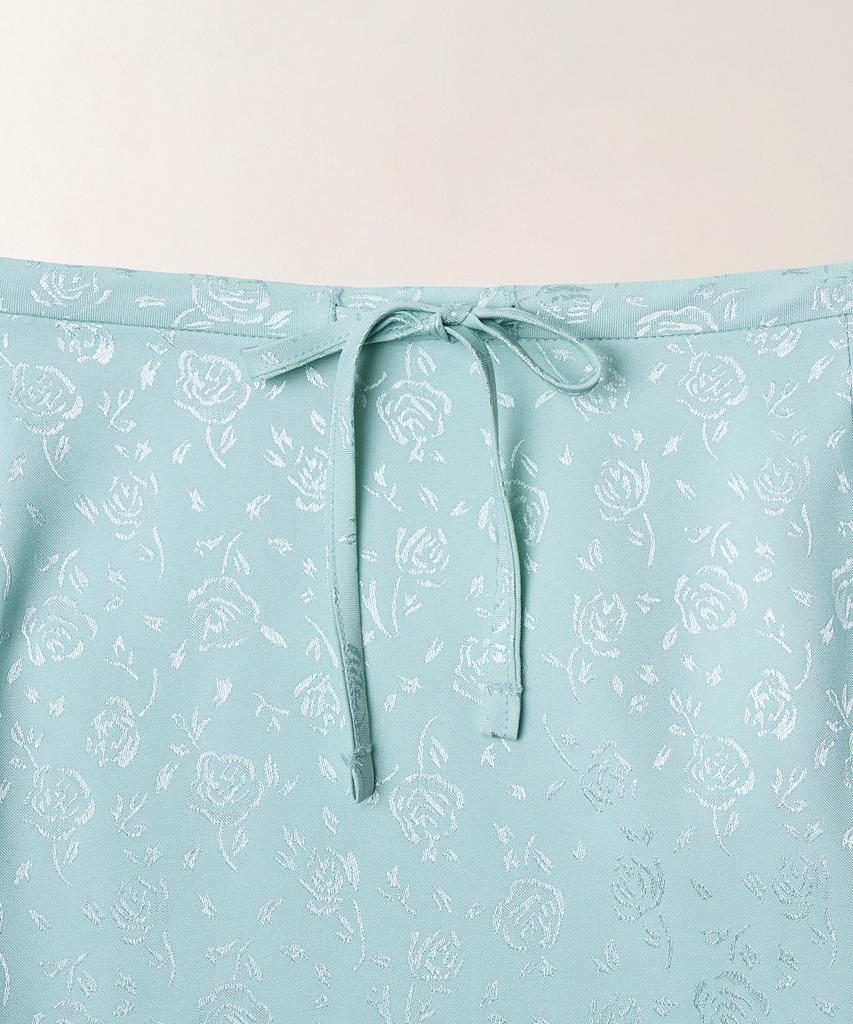 Tudment Satin Frilled Mini Skirt_Mint
