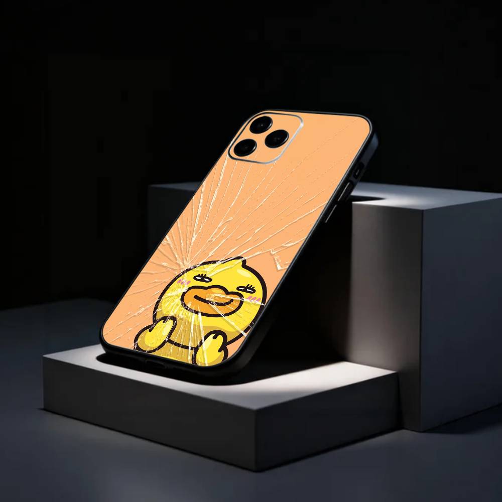 Lovely Yellow D-Duck Phone Case Silicone Soft For IPhone 17 16 15 14 13 12 11 X XR Plus Pro Max Plus