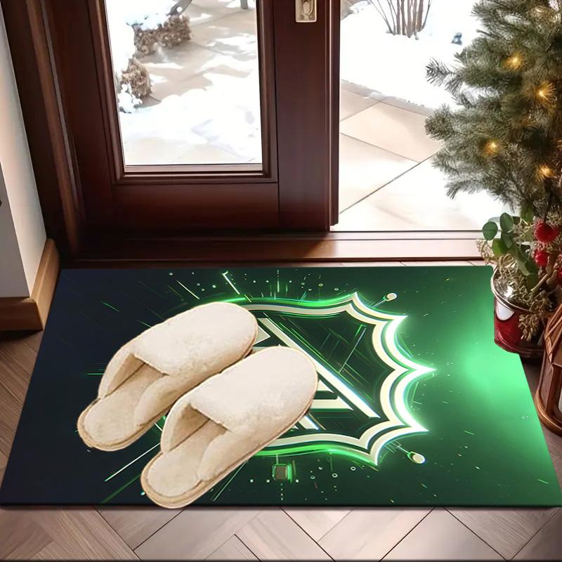 NHL Hockey League Embleem Vloerkleed Geschikt voor Binnen en Buiten, Tapijten voor Keukens, Huizen, Kantoren, Woonkamers, Woondecoratie, Kerstcadeau
