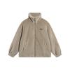 Li Ning Sports Lifestyle Series Solid Color Loose Warm Knitted Jacket Women Jacket Silver-Mongoose-Brown AFDT838-1