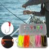 1 Set Fishing Lure Starter Kit Ice Fishing Jigs Heads with Soft Baits