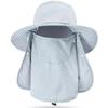 Vissershoed Voor Mannen & Vrouwen, Outdoor UV Zon Bescherming Brede Rand Hoed Met Gezichtsbeschermer & Nekflap
