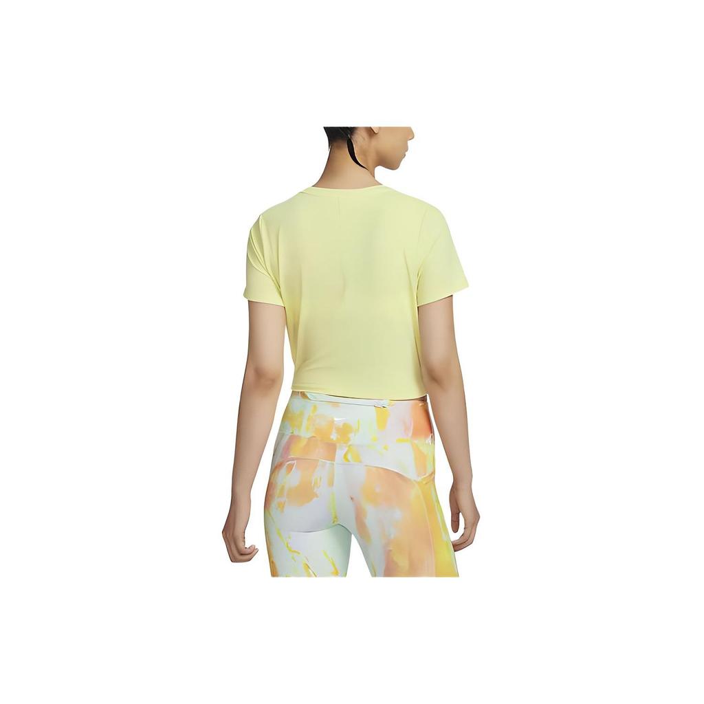 Nike Dri-FIT One Luxe Unifarbenes Rundhals-Kurzarm-T-Shirt Damen Oberteile Hellgrün DD4922-331