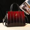 Elegant Patent Leather Women's Crossbody Handbag - Versatile for Mature Moms