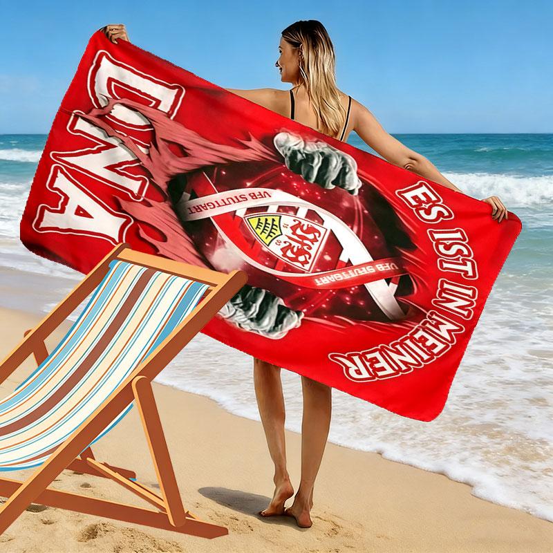 Stuttgart Dream Print Beach Towel, Large Soft Quick Dry Towel for Beach Camping Swimming