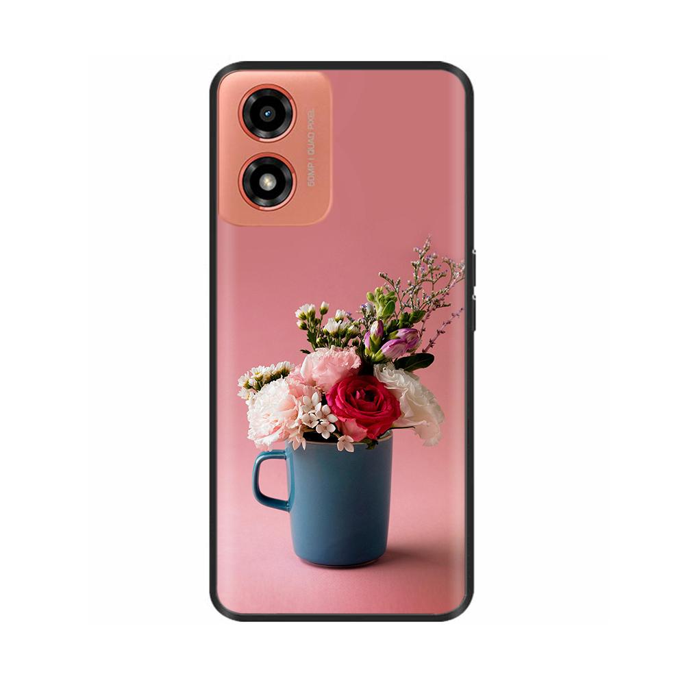Case For Moto G04s Shockproof Black Soft Silicone Back Cover Phone Case On For Motorola Moto G04S G04 MotoG04 MotoG04s Bumper