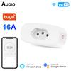 Tuya 16a Brazil Standard Wifi Smart Plug Smart Life Brazil Socket Outlet With Power Monitor Voice Control For Alexa Google Home