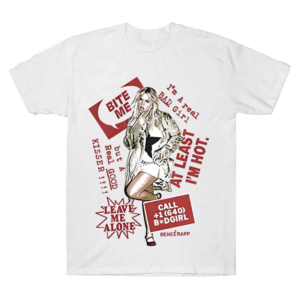 Reneé Rapp Date Back Tour Tee Harajuku Fashion Graphic T Shirts Men's Women High Quality Comfort T-shirts Retro 100%Cotton Anime Tops Summer Clothes