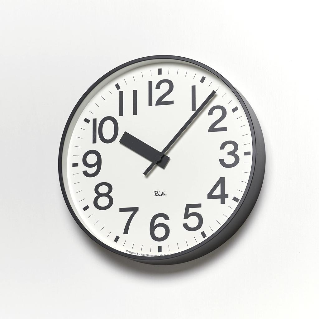 Lemnos Wall Clock Riki Public Clock Analog Aluminum WR22-07