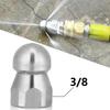 1Pcs Stainless Steel Quick Connect 1/4 Thread Pipeline Cleaning Rotating Spray Head Water Mouse Head Set Nozzle Tools