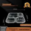 4-Compartment Disposable Microwavable Food Containers