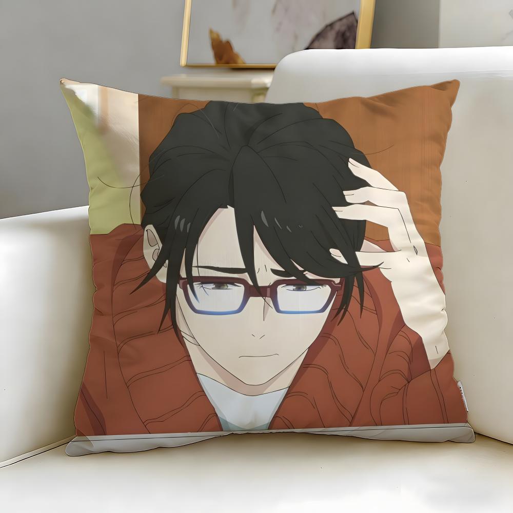 slice anime Ikoku Nikki Cushion Cover Soft EasyWash Pillow Case Versatile for Couch Bed Travel and Office
