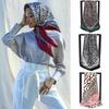 90*90Cm Leopard Print Scarf Square Silk Scarves Women Hijab Shawls Fashion Kerchief Femme Head Scarf Foulard Bandana Beach Pareo