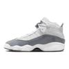 Air Jordan 6 Rings Slip Resistant Anti Kick Cushioning Mid Top Children's Basketball Shoes White Teenagers 323419-121