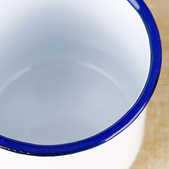 120/240/350/500ML Vintage Enamel Mug with Handle Heat-resistant Large Capacity Tea Milk Water Coffee Drinking Cup Retro