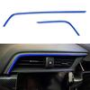 Rámčeky výduchov klimatizácie s nálepkami pre auto s pravostranným riadením pre Honda Civic 10. generácie 2016-2020 2021 Modré vnútorné lišty